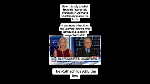 Lady Rothschild Introduced Dershowitz To Epstein. Roseanne Barr Truth About Rothschild's