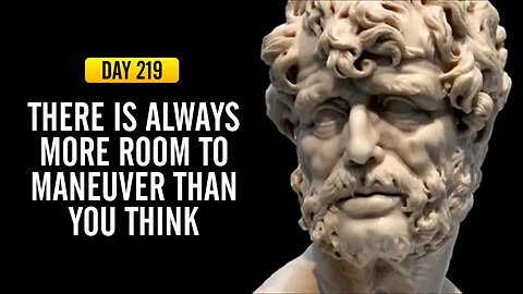 There is Always More Room to Maneuver - DAY 219 - The Daily Stoic 365 Day Devotional