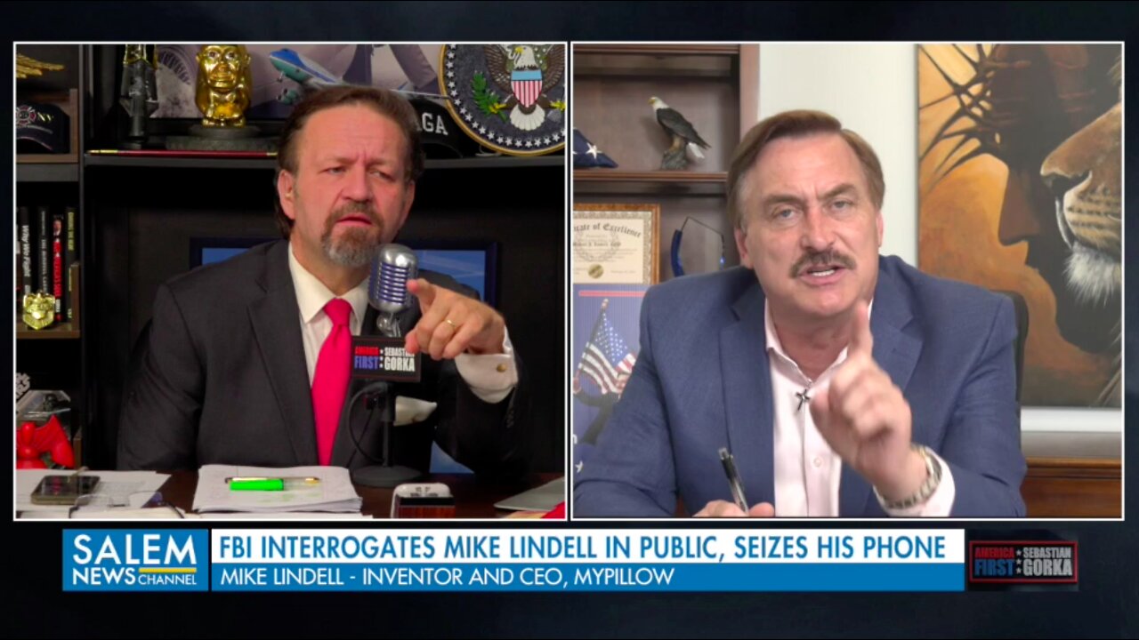 Mike Lindell: "How I was ambushed by the FBI." Mike Lindell with Sebastian Gorka on AMERICA First