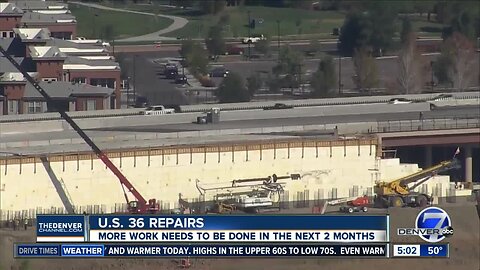 What's next for the US 36 repair project?