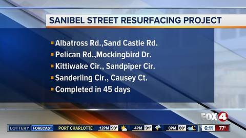 Sanibel Road Resurfacing Project Underway