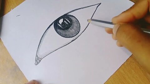 how to draw a realistic eye step by step