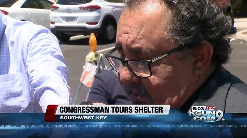 Grijalva tours immigrant children’s shelter 6pm version