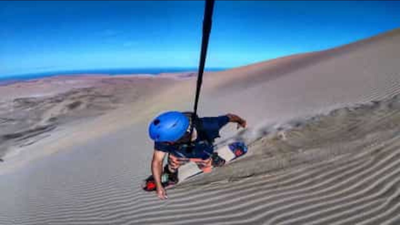 Sandboarding i Chiles klitter