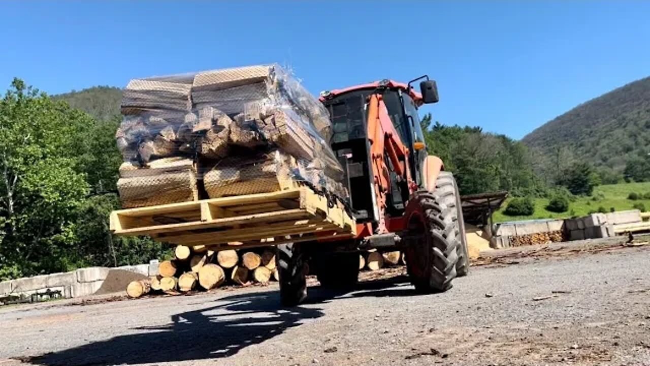 Preparing Firewood Bundles to Be Shipped Out!!