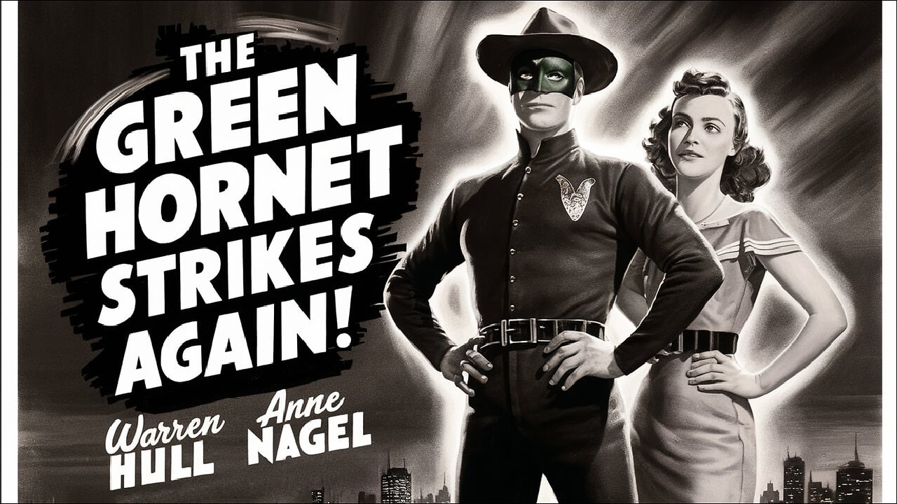 THE GREEN HORNET STRIKES AGAIN (1941) Warren Hull, Wade Boteler & Anne Nagel | B&W
