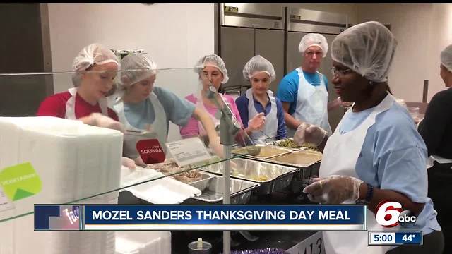 15,000 pounds of turkey served during Mozel Sanders Thanksgiving dinner