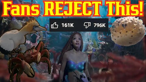 Latest Disney Trailer Gets DESTROYED By Fans! Little Mermaid Trailer Ratioed! | Live Action Disney