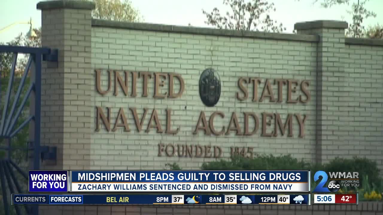 Midshipman pleads guilty to distributing drugs