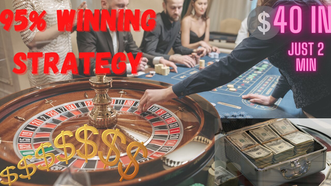 95% Winning Strategy|$40 in JUST 2 minutes||Roulette||😱😱😱😱😱😱