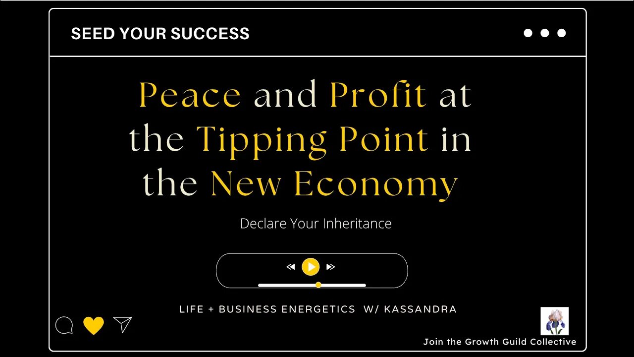 Peace and Profit at the Tipping Point in the New Economy