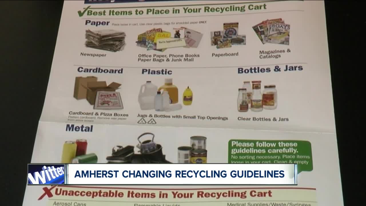 Amherst changing recycling guidelines