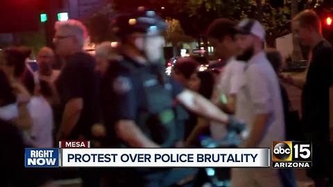 Protest held over Mesa police brutality investigations