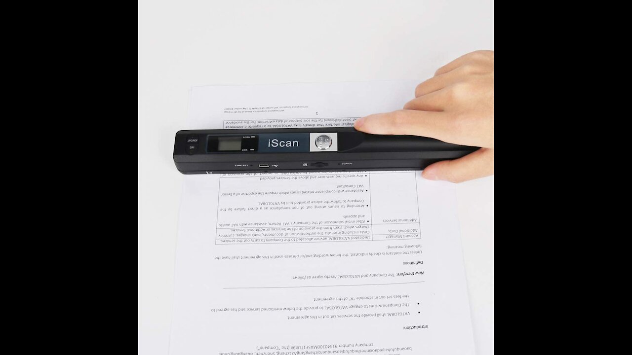 Portable Scanner iSCAN 900 DPI A4 Document Scanner