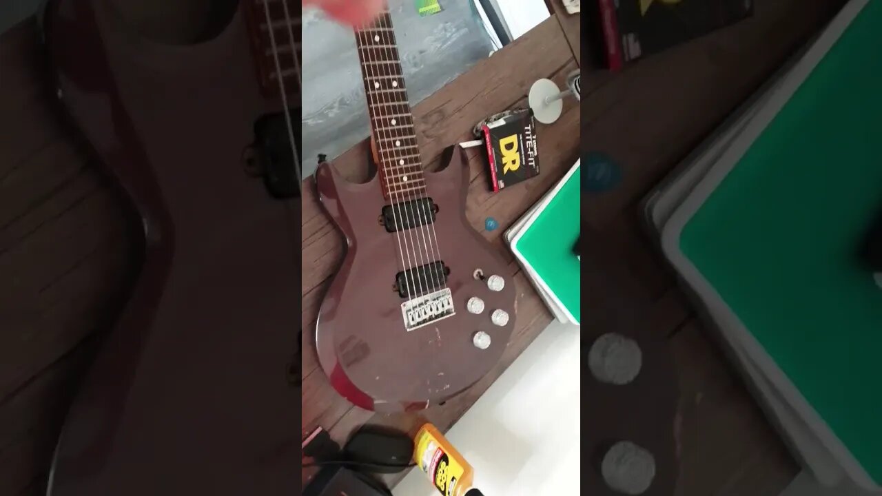 a very cleaned & restored '99 Ibanez AX7521! New DR Strings, Knobs, Cleaning/Condition