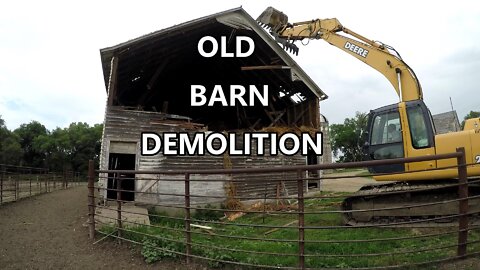 Big barn demolition