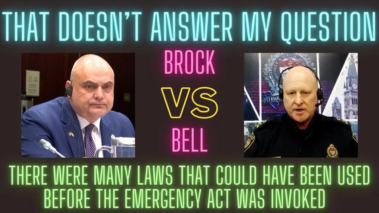 ANOTHER EPIC BATTLE Brock hammers down on bell on laws that weren't used before the emergency act