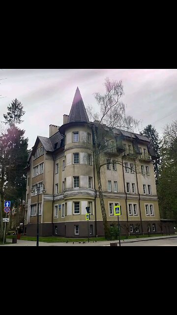 Walking around picturesque Svetlogorsk, Kaliningrad region