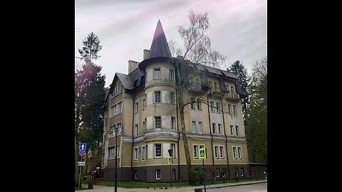 Walking around picturesque Svetlogorsk, Kaliningrad region