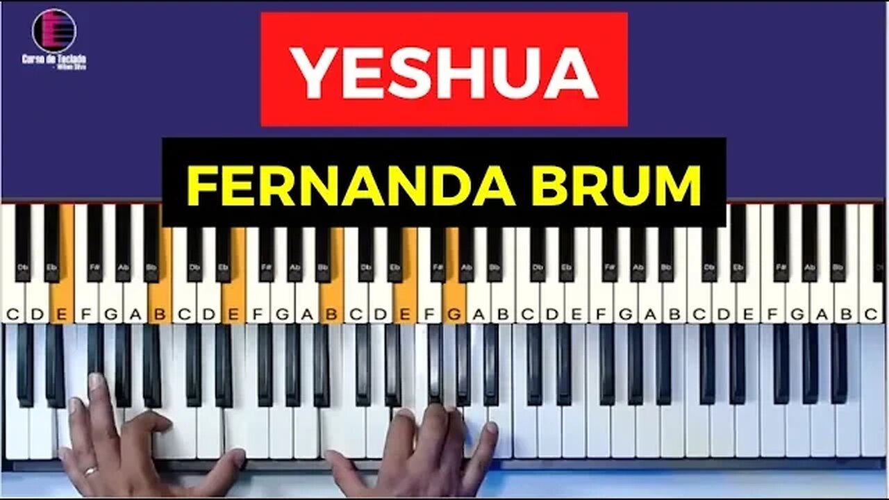 Yeshua - Fernanda Brum - Aula de Teclado