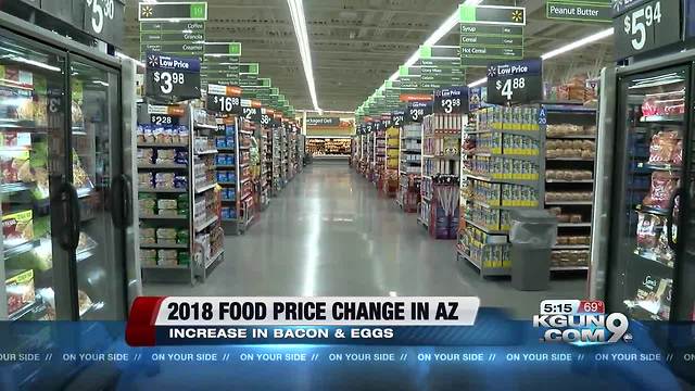 Egg prices up; ham, cheese, bread prices down in Arizona