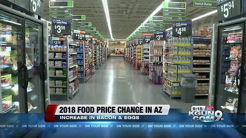 Egg prices up; ham, cheese, bread prices down in Arizona