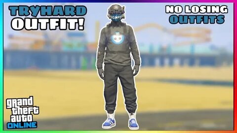 Easy Black Joggers Rampage Ripped Shirt Glitch Tryhard Modded Outfit (No Transfer) (GTA Online)