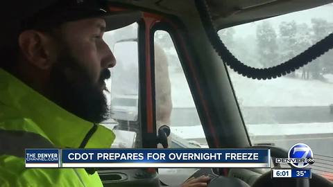 CDOT prepares for overnight freeze