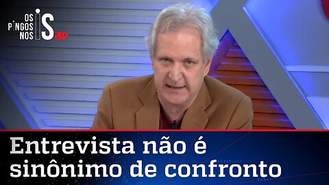 Augusto Nunes: Entrevistas devem mostrar o que pensa o entrevistado e não o entrevistador