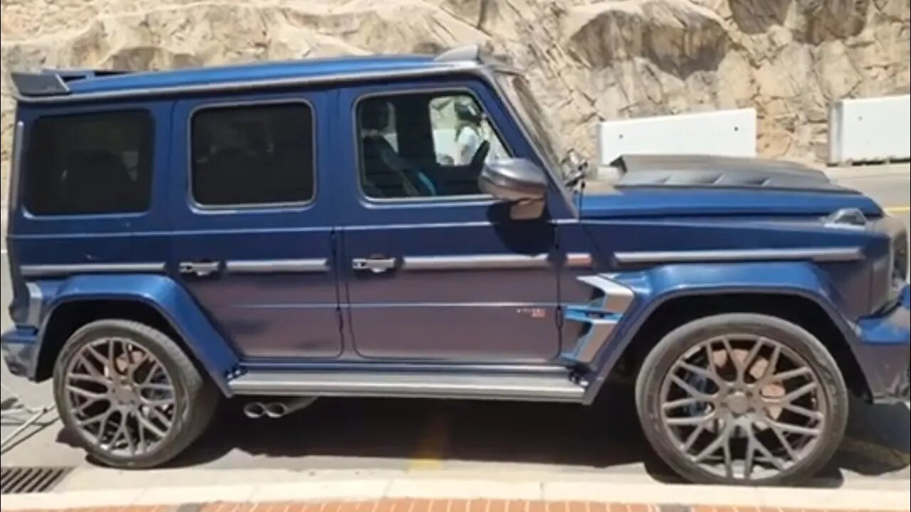 Brabus 800 Widestar Matte Blue Matte Carbon with Light Blue details Mercedes G63 AMG [4k 60p]