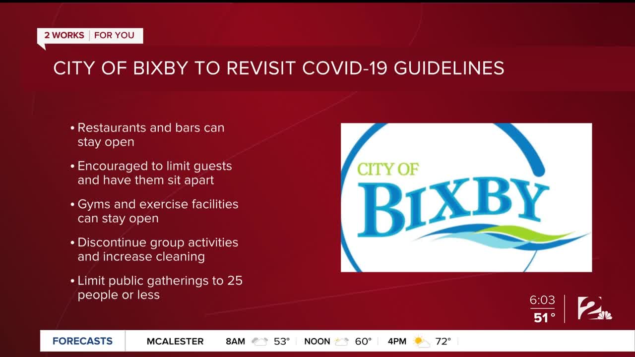 City of Bixby to revisit COVID-19 Guidelines