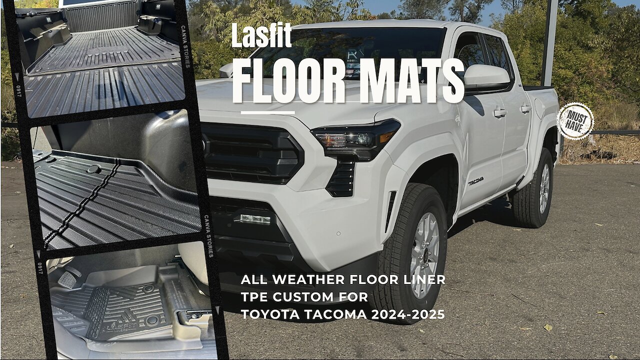 Lasfit Floor Mats and Bed Liner for 2024-2025 4TH GEN Toyota Tacoma. High quality!