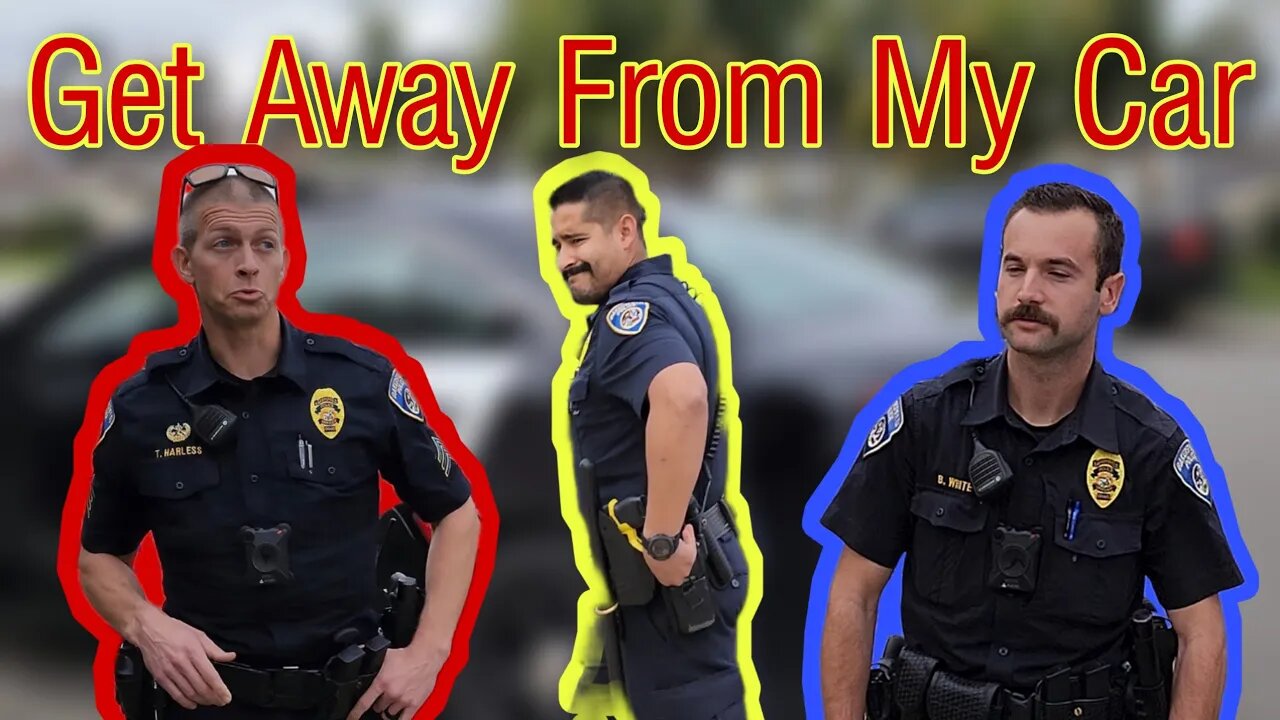 "Get Away From My Car!!" Officer Loses His Mind