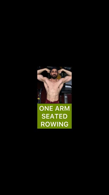 ONE ARM SEATED ROW FOR A WIDE BACK | Back Workout #shorts