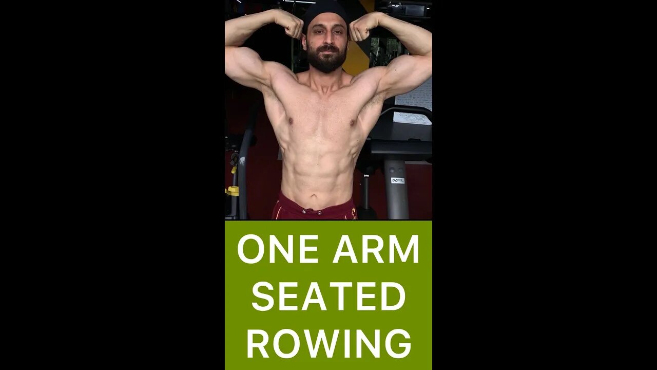 ONE ARM SEATED ROW FOR A WIDE BACK | Back Workout #shorts