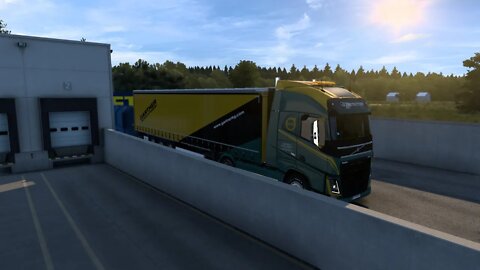 Eurotrucksimulator 2. Mit dem LKW durch Europa Auf der Pro Mod mit guter Musik.