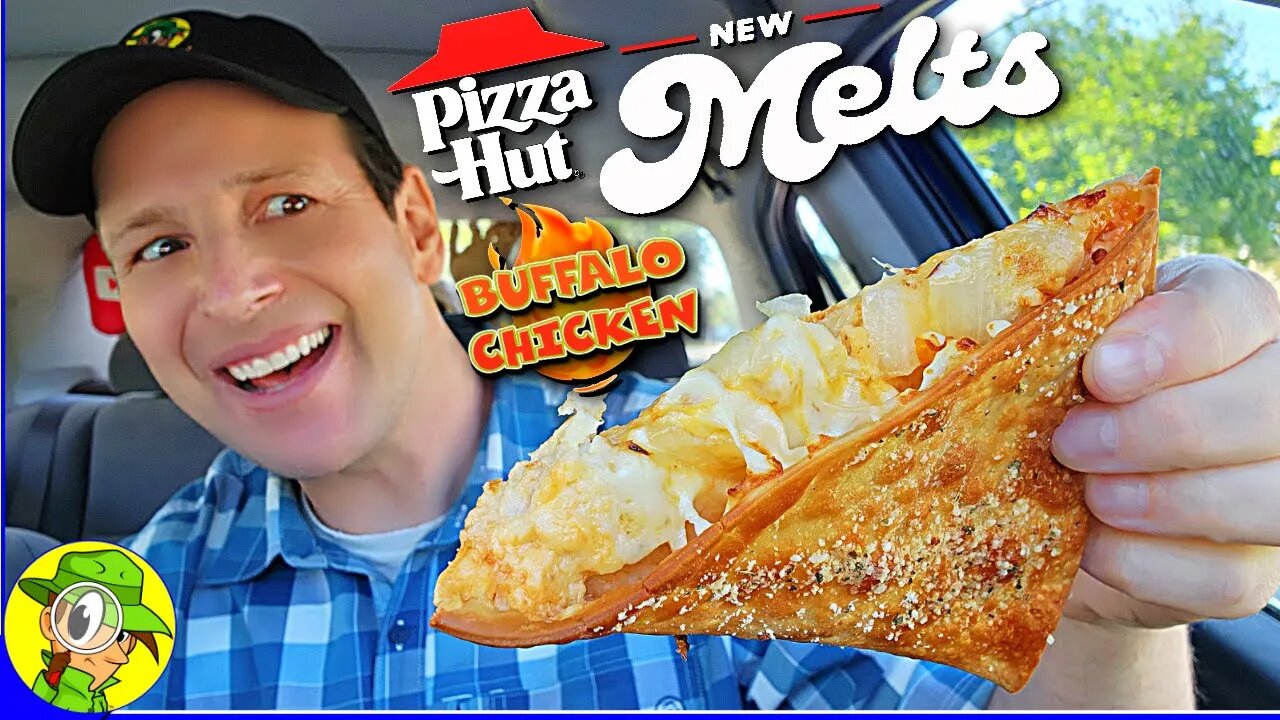 Pizza Hut® MELTS Review 🍕🧀 Buffalo Chicken Melt 🐃🐔🧀 | Peep THIS Out! 🕵️‍♂️