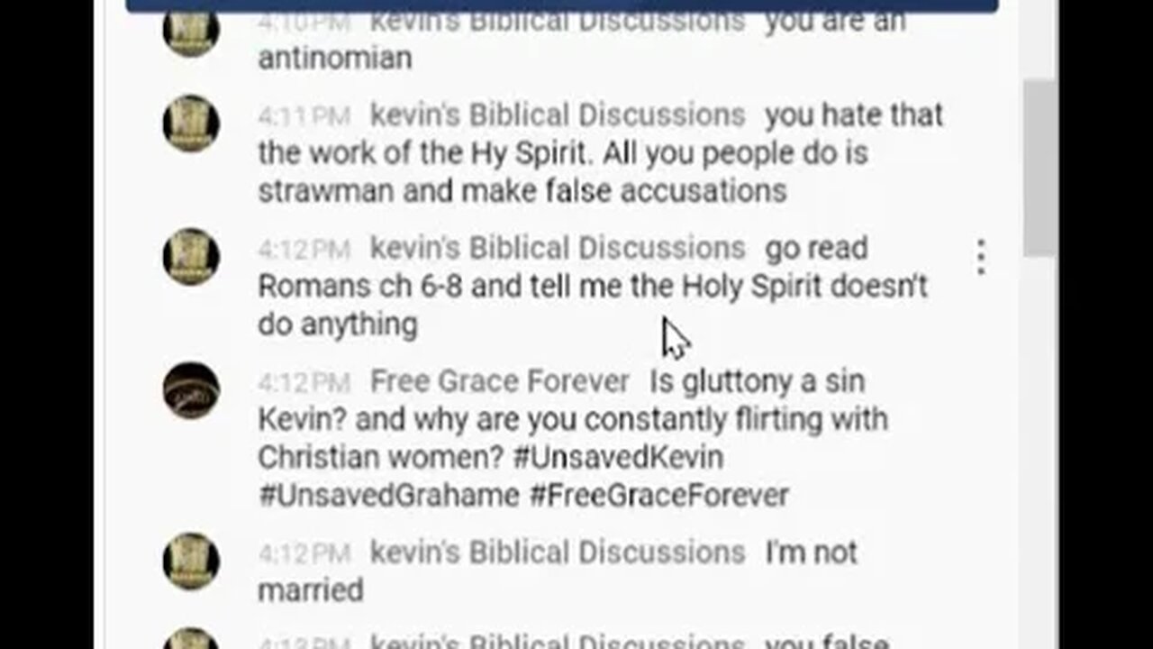 @kevinsBiblicaldiscussions Tells Lies on @newsunitunderground9286 #Shocker #KJV