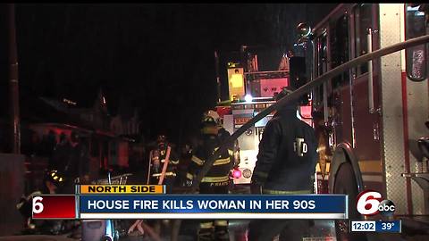 Elderly woman killed in north side house fire