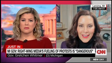 MI Gov Whitmer: It’s Downright Dangerous That Conservative Media Is Promoting the Trucker Protest