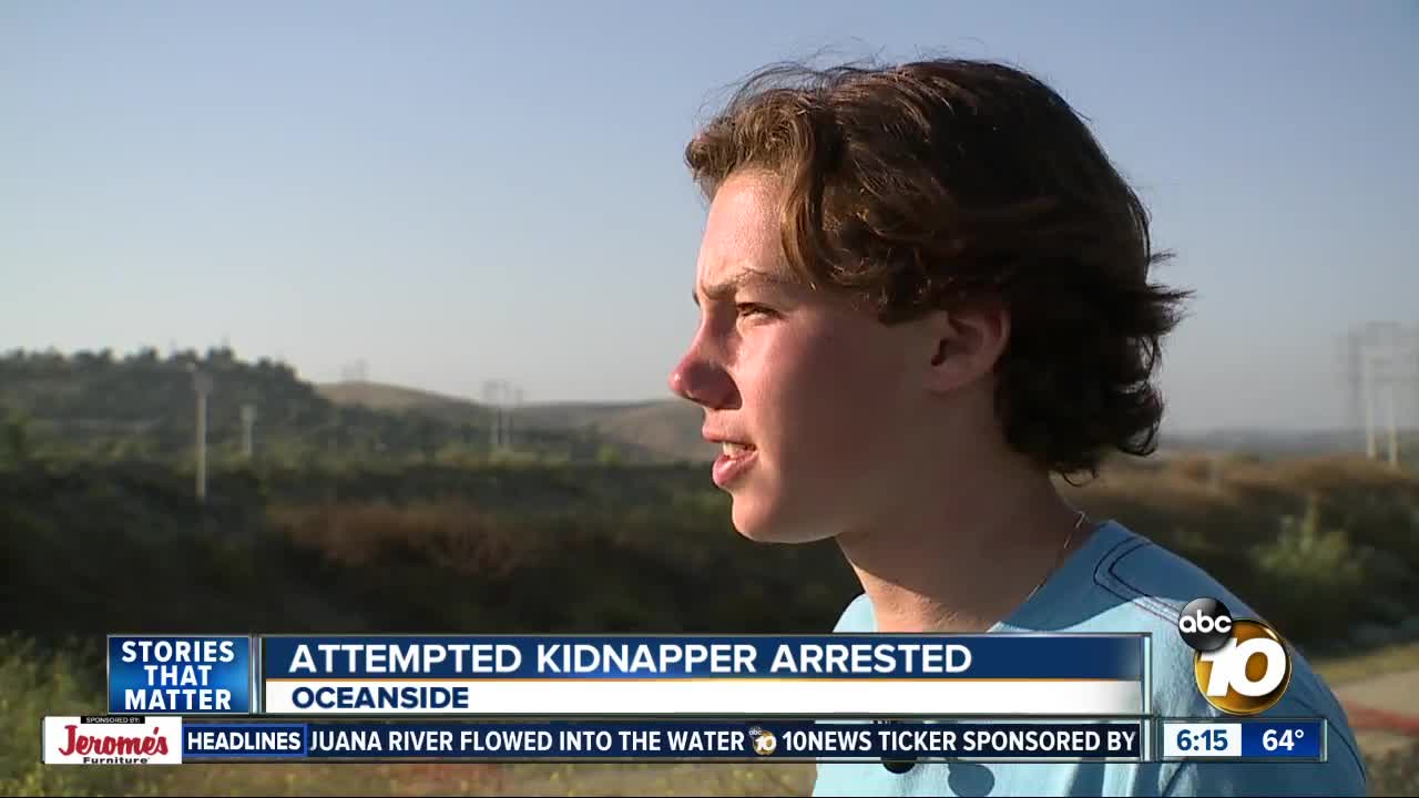 Attempted kidnapper arrested in Oceanside