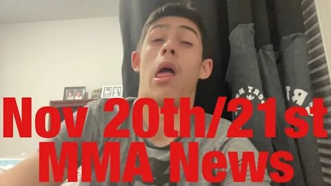 Todays MMA News November 20th/21st! Bert MMA Live Stream! +Thompson Vs Holland Full Card Predictions