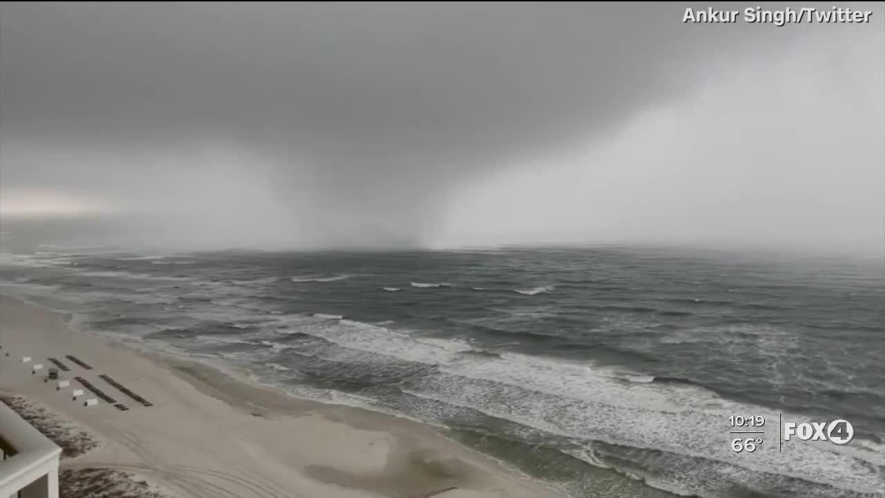 Waterspout forms near shores of Panama City Beach