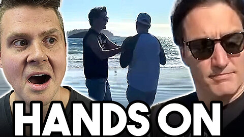 Justin Trudeau PUSHES Journalist on Tofino Beach when CONFRONTED
