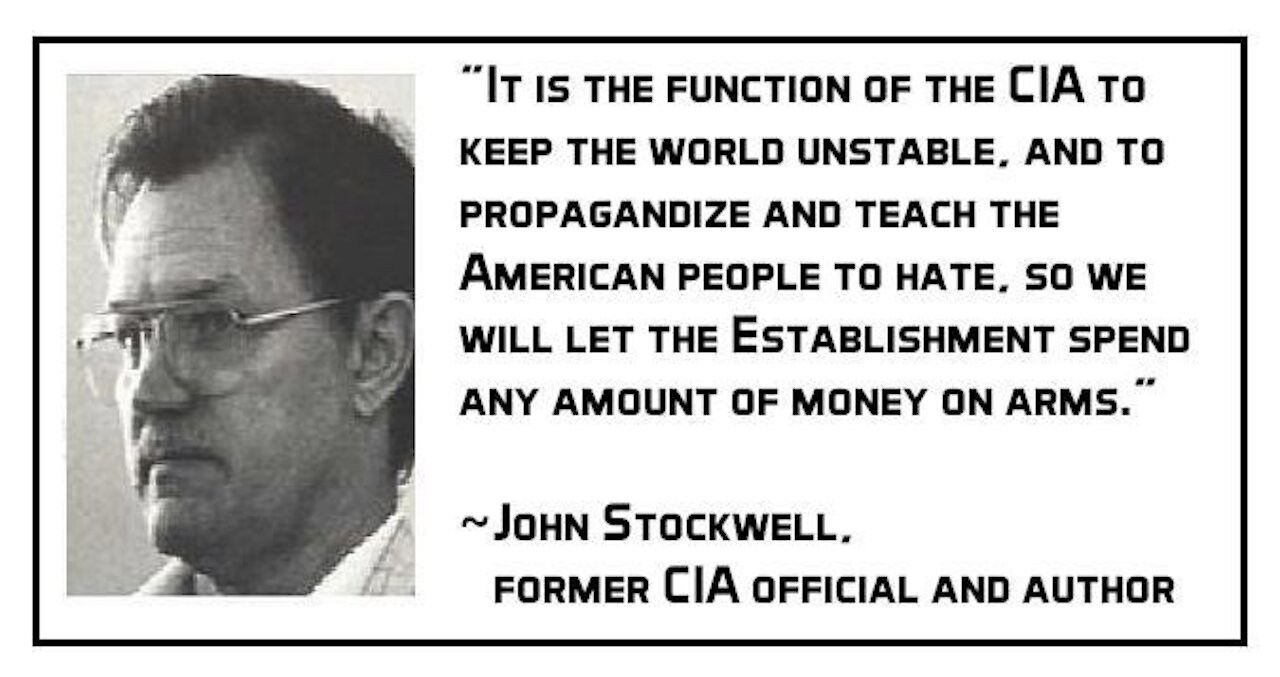 CIA Agent John Stockwell Explains How the CIA Uses "Propaganda" Against Americans