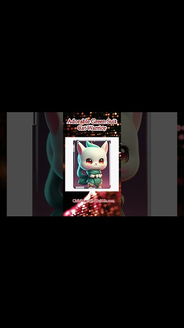 Adorable Green Suit Cat Warrior #1 #Shorts #Chibimavis #1000subcribers #4000hourswatchtime