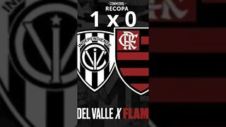 FLAMENGO PERDE O PRIMEIRO JOGO PARA O INDEPENDENTE DEL VALE