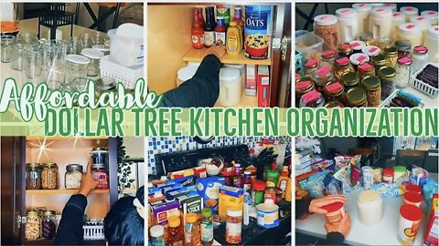 AFFORDABLE DOLLAR TREE KITCHEN ORGANIZATION 2021 | CLEAN & ORGANIZE WITH ME | ez tingz