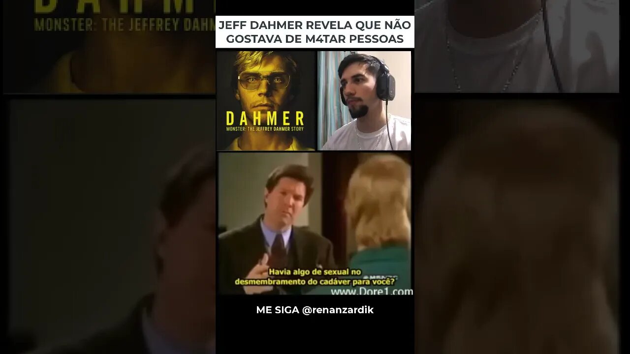 JEFF DAHMER REVELA QUE NÃO GOSTAVA DE M4TAR PESSOAS - #shorts #dahmer #netflixbrasil