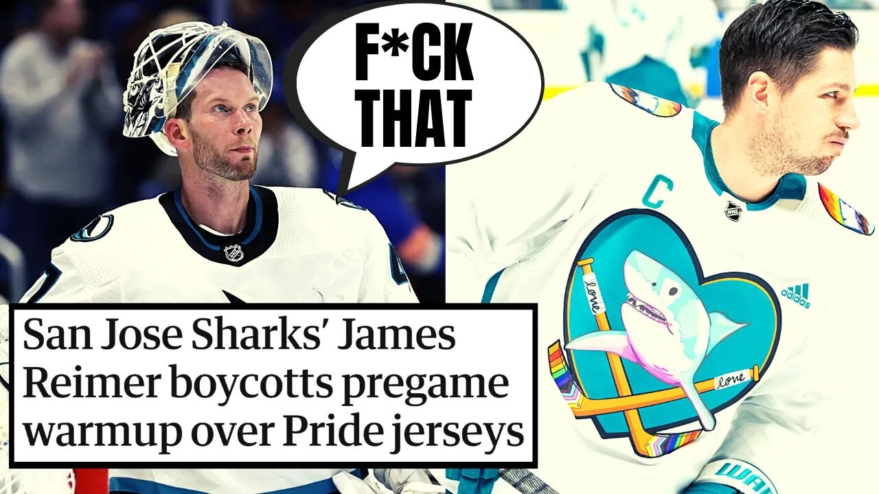 Goalie James Reimer REFUSES To Wear Pride Night Jersey For San Jose Sharks Woke Virtue Signal